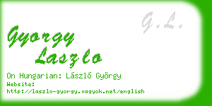 gyorgy laszlo business card