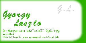 gyorgy laszlo business card